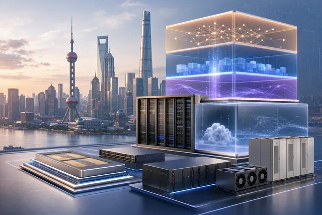 Illustration representing Huawei’s integrated infrastructure strategy for agentic AI