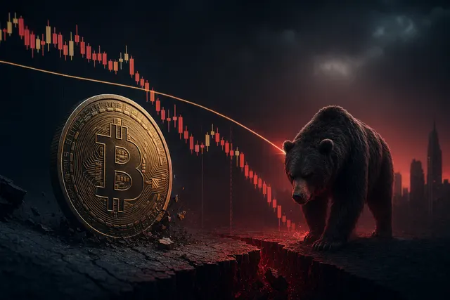 Bitcoin price chart showing resistance near the $82K 200-day moving average and bearish pressure
