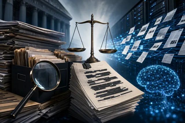 Editorial illustration about The New York Times copyright lawsuit against OpenAI and Microsoft