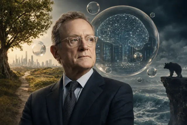 Illustrative AI-themed image for an article about Howard Marks and the AI bubble debate