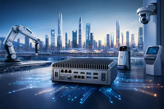 AI-generated editorial illustration accompanying an article about CIX AGX X2 edge AI