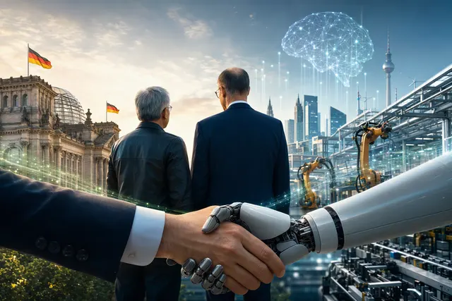 How did Germany’s AI pact with Nvidia and Jensen Huang’s appearance alongside Chancellor Friedrich Merz at the October 19 opening of the two