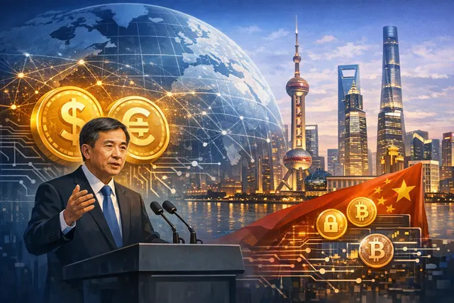 What specific warnings did a senior People's Bank of China official issue about stablecoins and privately issued digital currencies at the 2