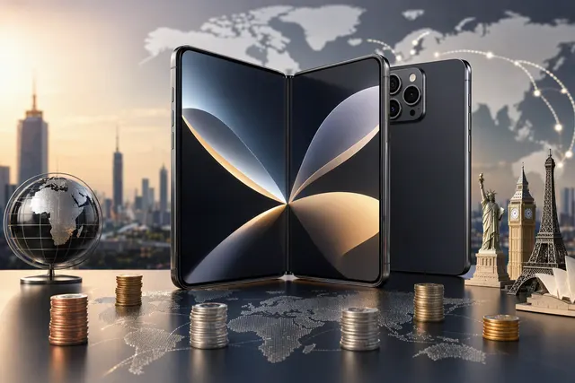 Illustrative image of Apple’s book-style iPhone Duo folded and unfolded