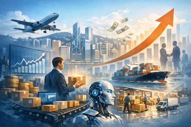 AI-powered returns management dashboard showing cross-border logistics routes and recommerce analytics for ecommerce sellers