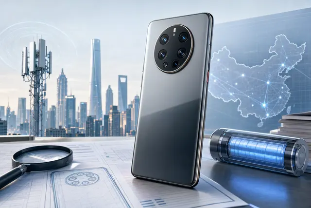 Editorial illustration of Huawei Mate 90 5G certification reports in China