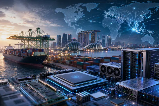 AI data center infrastructure and semiconductor trade network in Southeast Asia