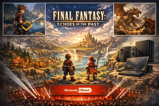 Final Fantasy Resonance HD-2D art style featuring pixel-art characters and a classic overworld setting.
