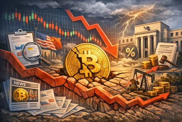 Bitcoin price chart showing a decline below $60,000 in late June 2026