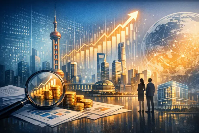 AI-generated illustration representing DeepSeek’s reported pre-IPO funding round and potential Shanghai Star Market listing