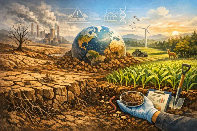 What did the UN Food and Agriculture Organization’s second comprehensive global soil assessment report reveal about the extent and consequen