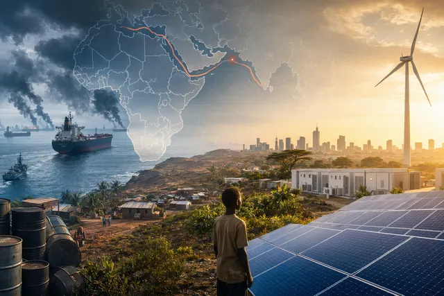 Solar panels powering homes and infrastructure in Africa amid rising demand for renewable energy