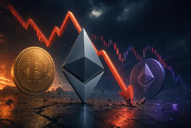 Ethereum market chart illustration showing a pullback near $2,700 ahead of a major options expiry