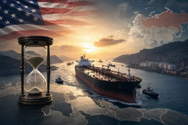 Illustration of oil tankers carrying crude during a global energy crisis linked to the Strait of Hormuz