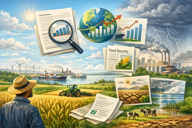 Search & fact-check with cited sources for What are the key findings and risks outlined in the OECD-FAO Agricultural Outlook 2026-2035, incl