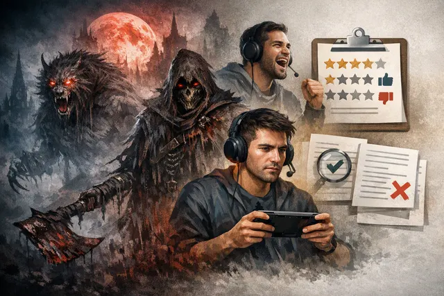 Gothic vampiric warriors competing in a dark city for a multiplayer action game inspired by The Duskbloods