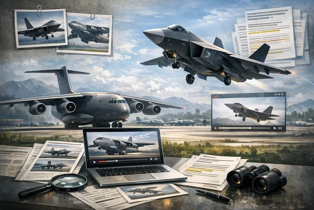 PLA Y-20 transport aircraft and J-36 sixth-generation fighter concept art