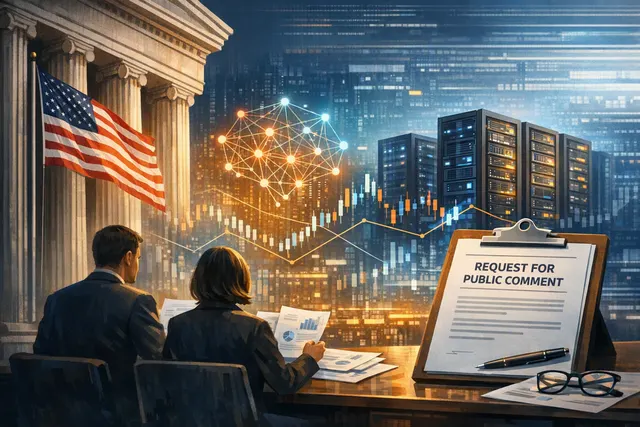 Illustration of artificial-intelligence computing infrastructure and a financial market for compute derivatives
