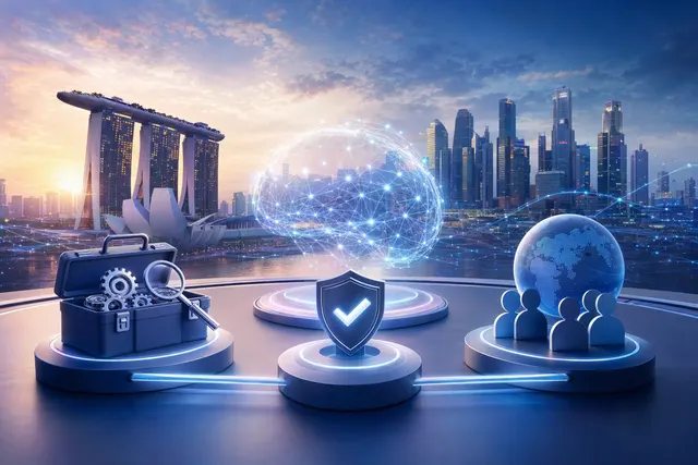 Illustrative AI-generated image representing AI safety, agent testing and cyber resilience.