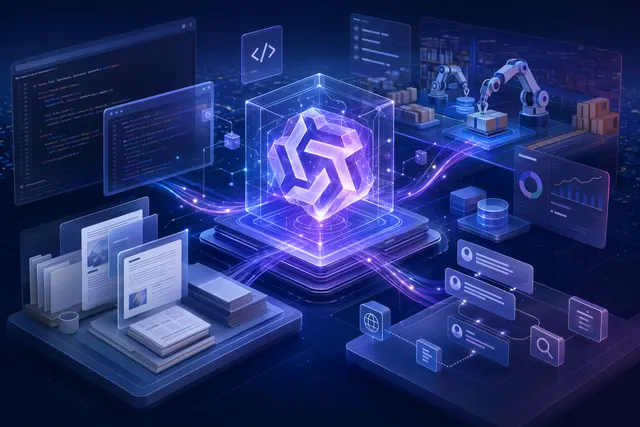 Concept illustration of Alibaba’s Qwen3.7‑Max AI model executing autonomous agent tasks