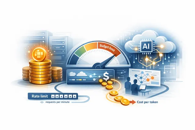 Illustration representing dollar-based AI cost control and budgeting with Cloudflare AI Gateway