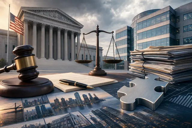 Editorial illustration representing Getty Images’ Chapter 11 restructuring and proposed transition to private ownership
