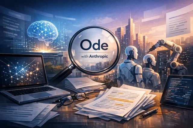 Search & fact check with cited sources for What major enterprise AI joint venture has officially launched under the name Ode with Anthropic,
