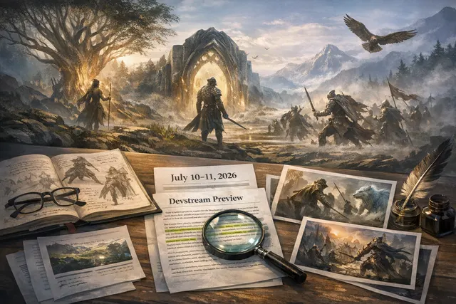Soulframe Warsong teaser artwork showing a female Envoy surrounded by fallen Ode enemies, with the TennoCon 2026 logo.