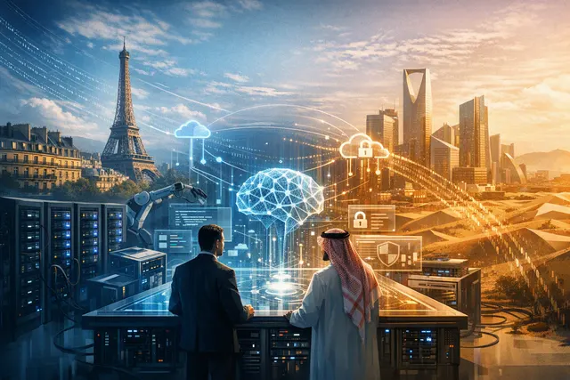 What does the strategic collaboration worth hundreds of millions of euros between French AI company Mistral and Saudi Arabia’s HUMAIN, annou