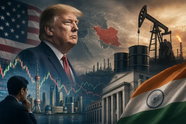 Global financial markets reacting to geopolitical tensions involving Iran and the Strait of Hormuz