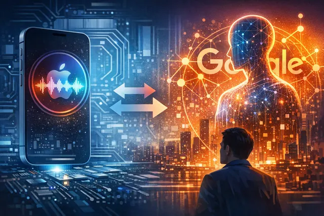 Apple AI ambitions and Google Gemini structural risk concept illustration