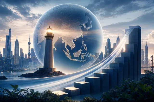 Illustration representing a large pan‑Asian private equity fundraise and investment activity across Asia