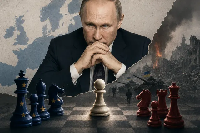 AI-generated editorial image for an analysis of Putin’s claim that the Ukraine war is coming to an end