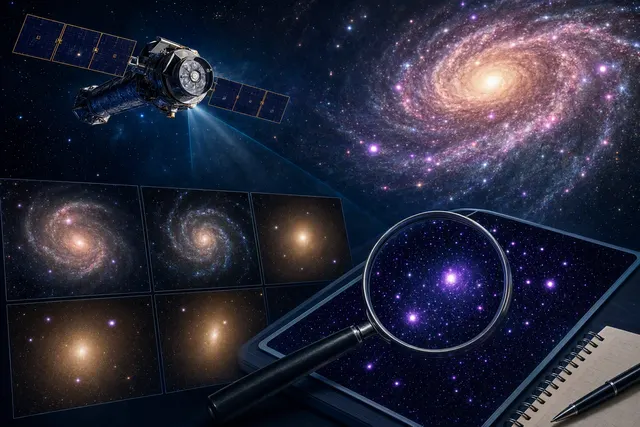 Editorial illustration of hypersoft X-ray sources discovered in nearby galaxies using Chandra data