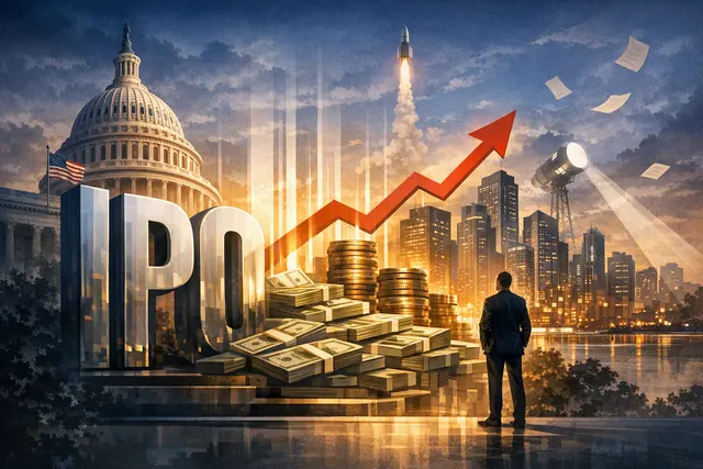 Illustration representing Anthropic’s potential $2 trillion IPO and Claude AI growth