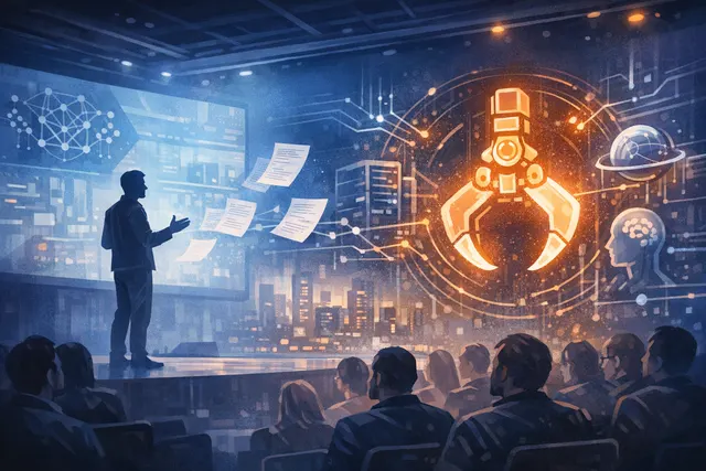 Abstract visualization of the OpenClaw AI agent framework architecture, representing how a weekend side project evolved into a massive interconnected system of always-on agents.