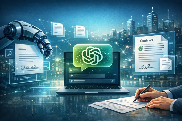 Docusign IAM app interface integrated with ChatGPT and Codex for AI-powered agreement management