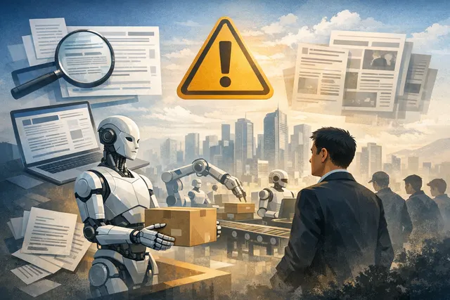 Conceptual image representing JD.com founder Liu Qiangdong's robot-driven workforce displacement warning and retraining plan for 700,000 workers