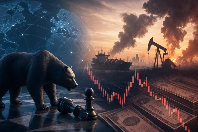 Editorial illustration of hedge-fund positioning and consumer-stock short selling