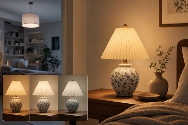 Illustrative image for an article about a vintage ceramic bedside table lamp