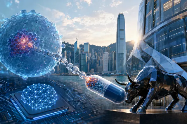 Illustration representing AI-driven drug delivery technology and biotechnology innovation linked to METiS TechBio IPO
