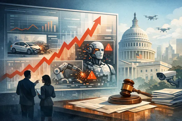 Abstract editorial illustration of autonomous AI agents crossing a digital containment boundary