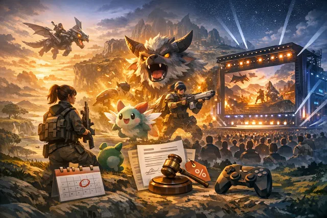 Palworld 1.0 cinematic trailer scene showing new Pals and the World Tree region