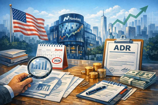 SK Hynix Nasdaq ADR listing details and timeline infographic