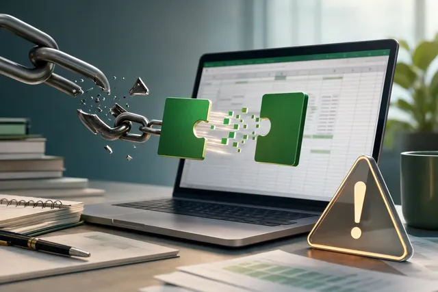 Editorial illustration of an Excel copy-and-paste failure following a Microsoft security update