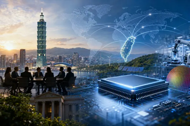 How did Taiwan use its hosting of the SEMICON Taiwan trade show in September 2026 to present itself as a democratic, reliable semiconductor