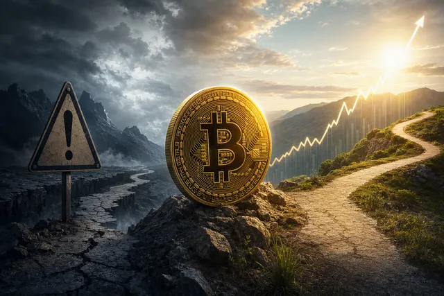 Illustrative image representing Bitcoin’s volatile rebound and the uncertainty over whether a market bottom has formed