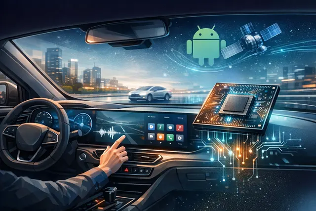 LG single-chip multi-display cockpit concept running Android Automotive with Qualcomm Snapdragon processor