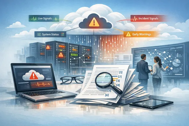 Search & fact check with cited sources for What did Microsoft unveil to manage Azure outages, how does it work (including its signal types,