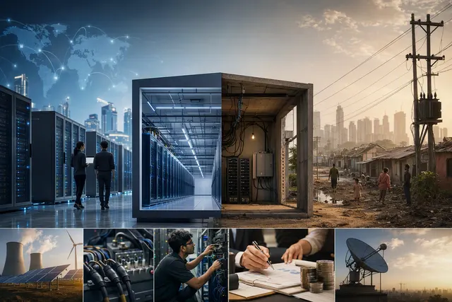 Why does World Bank Group President Ajay Banga believe data centers are unlikely to expand significantly into emerging markets, given their